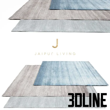 Jpur Living Bais Rug Set(3dline.net)