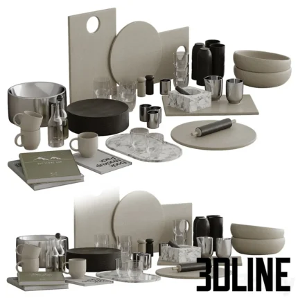 Kitchen decor 001(3dline.net)