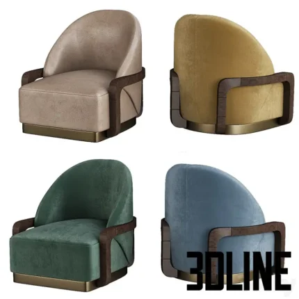 Lay peack armchair(3dline.net)