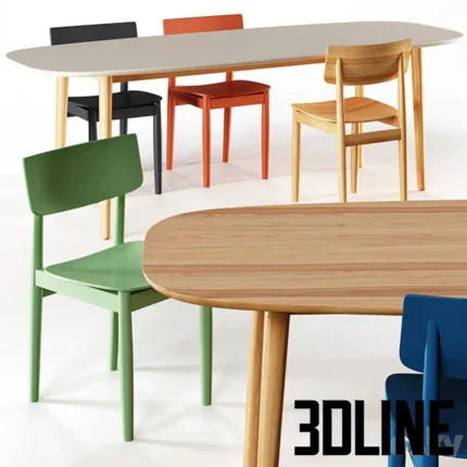 Lft table chairs(3dline.net)