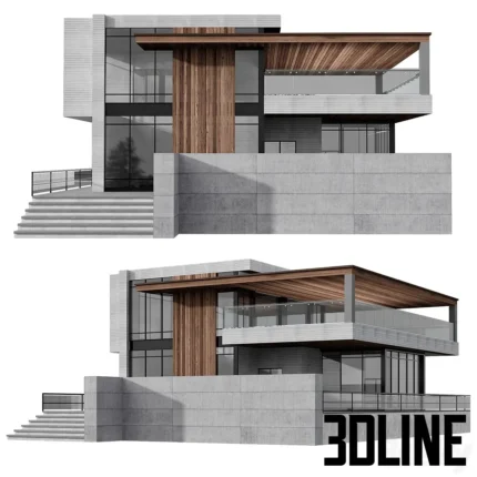 MODERN HOUSE VILLA NO19(3dline.net)