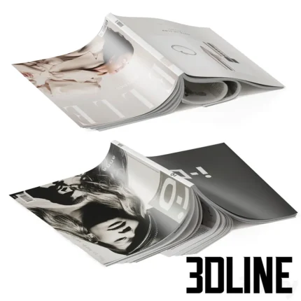 Magazines cover up(3dline.net)