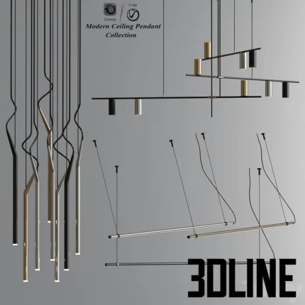 Modern Ceiling Pendant And Suspension Collection(3dline.net)