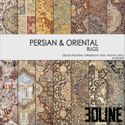 Persian Oriental rugs(3dline.net)