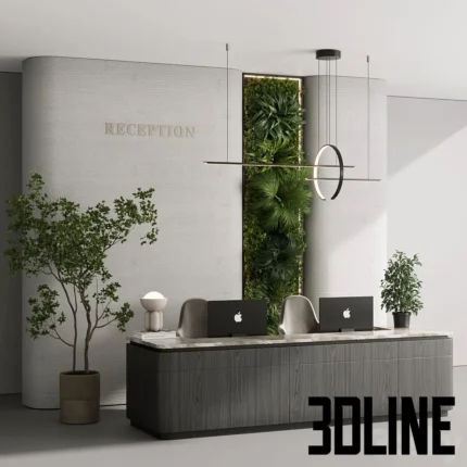 Reception desk office furniture 06(3dline.net)