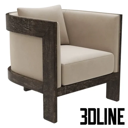 Restoran Hardwe Wtby Leather Chair(3dline.net)
