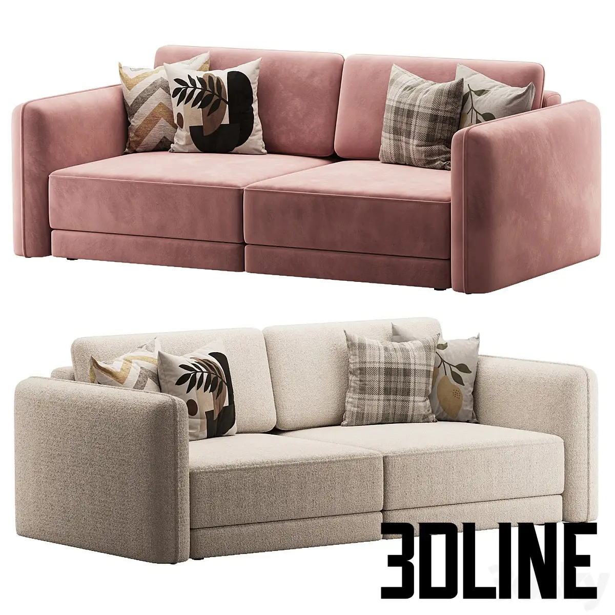 Sofa Straight Folding(3dline.net) (1)