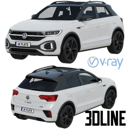 Volkswagen T Roc R line 2022(3dline.net)