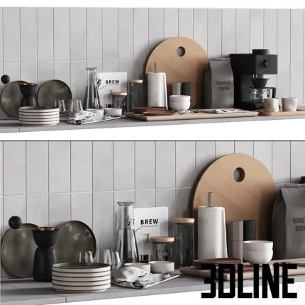 kitchen decor set accessories 08(3dline.net)