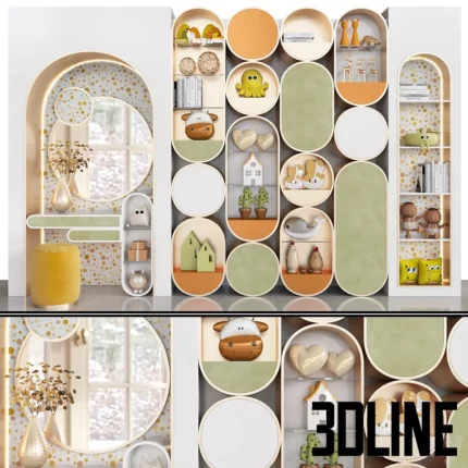 wardrobe rack toys and accessories(3dline.net)