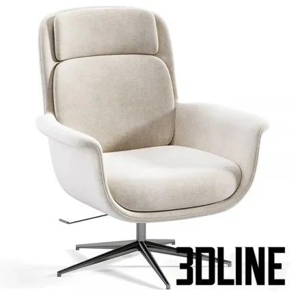 Aeby Swivel Armchair(3dline.net)