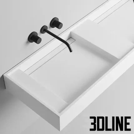 Bathroom Double Sink MIRAGGIO(3dline.net)