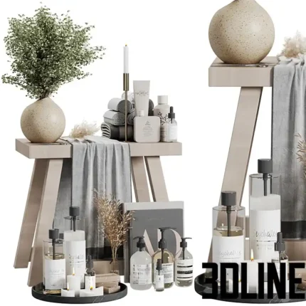 Bathroom accessories set 11(3dline.net)