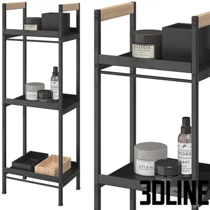 Benjan bathroom shelving unit(3dline.net)