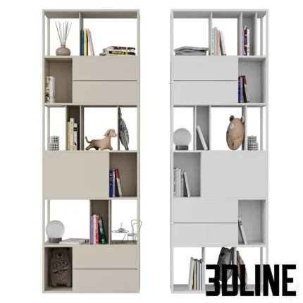 Bookcase for children s room(3dline.net)