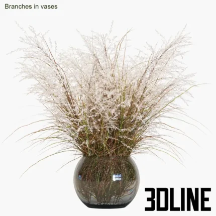 Branches in vases 7(3dline.net)