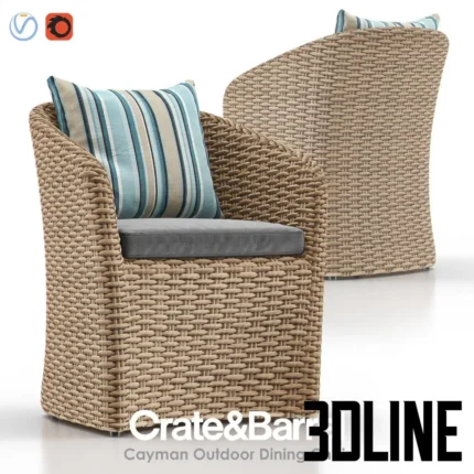 CAN Outdoor Dining Chair(3dline.net)