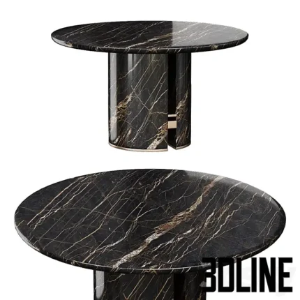 Captal Collection Round dining table(3dline.net)