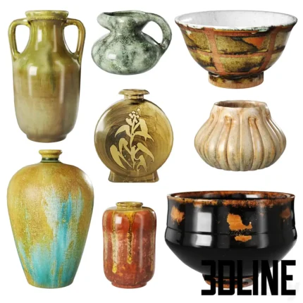 Ceramic vases(3dline.net)