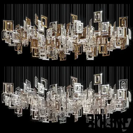 Chandelier Light Varv Geometric(3dline.net)
