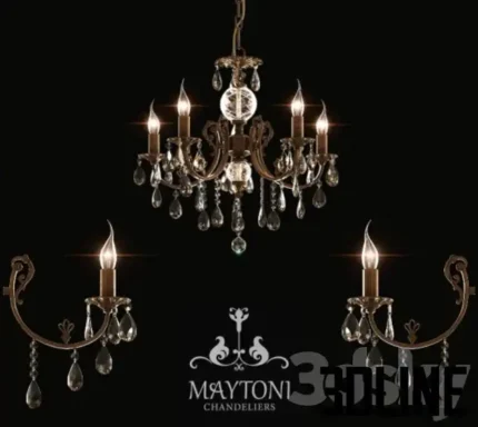 Chandelier Maytoni ARM368 05R(3dline.net)
