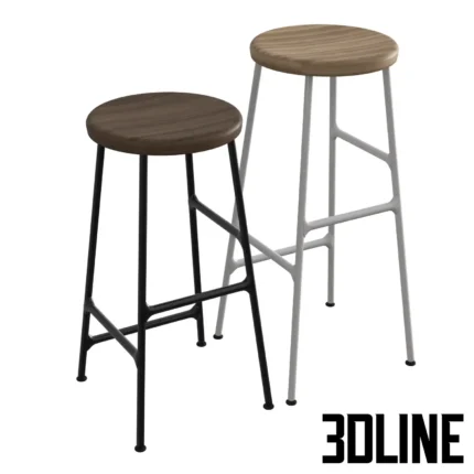Coret bar stool Jonas Trampdach(3dline.net)