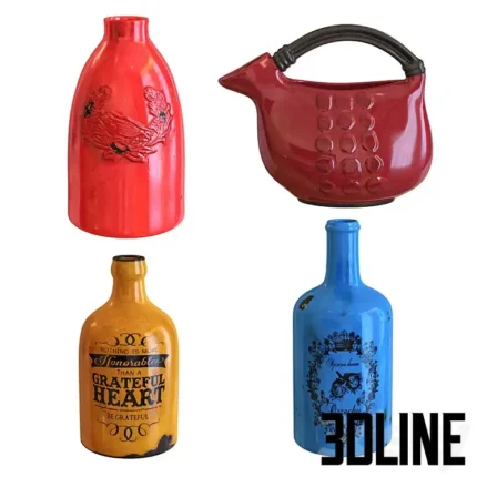 Crestview Accessories Vases Set(3dline.net)