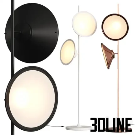 Currey Company Blat Floor Lamp(3dline.net)