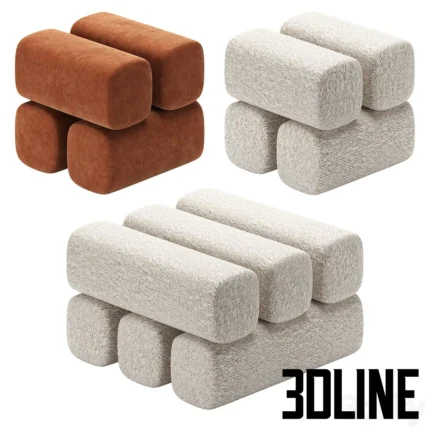 DRA Pouf by Wo Furniture(3dline.net)