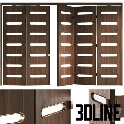 Decorative folding doors 2(3dline.net)