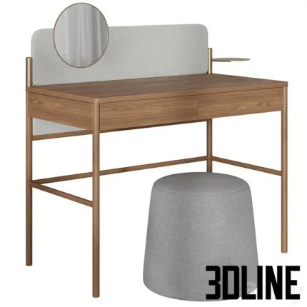 Dressing table Ban Flg(3dline.net)