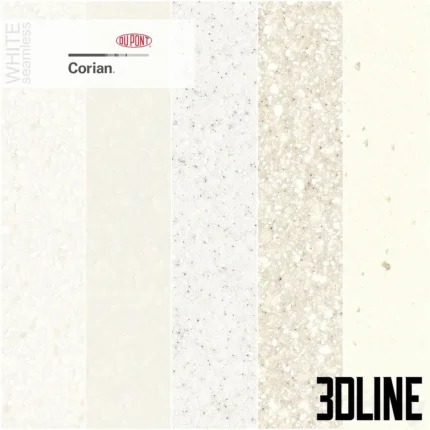 Dupont Corian Kitchen Countertops White(3dline.net)