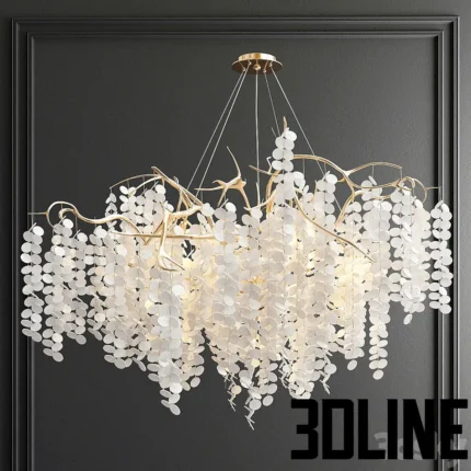 Fairytree branching chandelier(3dline.net)