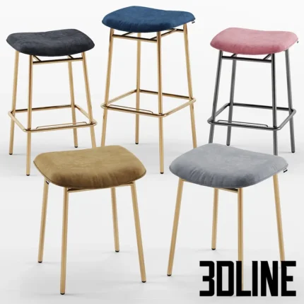 Fifts Bacess Bar Stool Calliris(3dline.net)