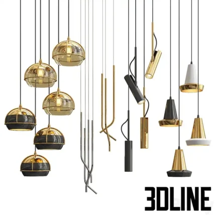 Four Hanging Lights 24 Exclusive(3dline.net)