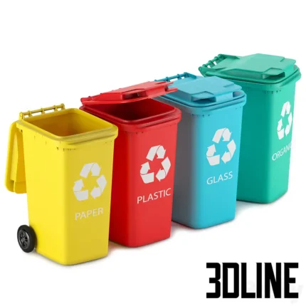 Garge cans  240l for separe wte collection(3dline.net)