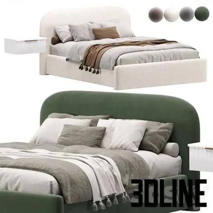 Kev Bed 160 Kevia Bed(3dline.net)