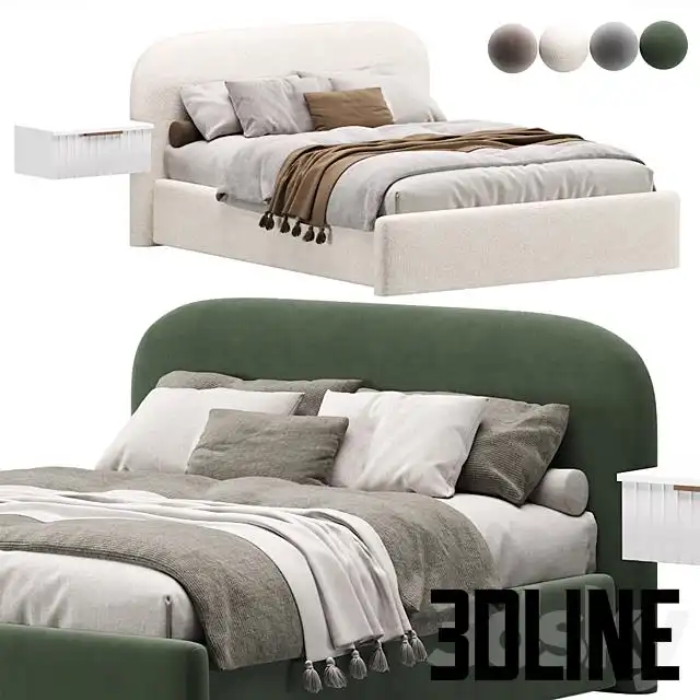 Kev Bed 160 Kevia Bed(3dline.net)