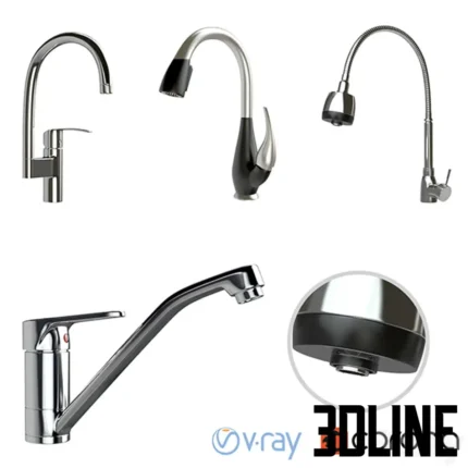Kitchen faucets Tornera cozin Dlta fse stainless(3dline.net).zip