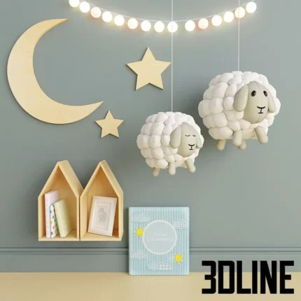 Lambs for baby(3dline.net)