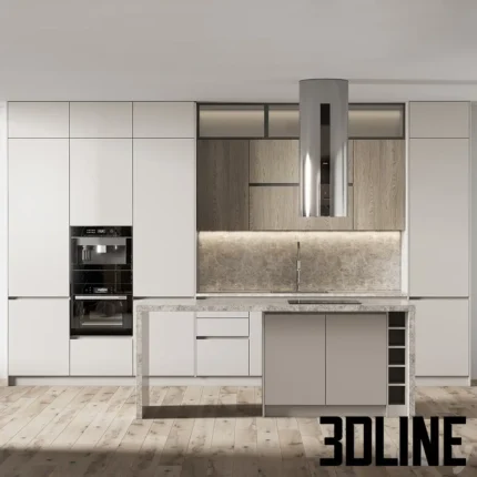 Light color kitchen 64(3dline.net)