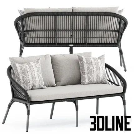 Nes Sofa 2 Seat(3dline.net)