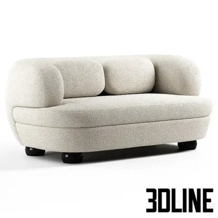 Piee Ausn Rose The Sofa Veme 160(3dline.net)
