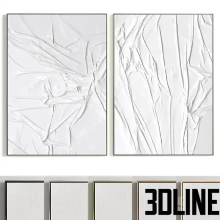 Plaster Two Photo Frame T 279(3dline.net)