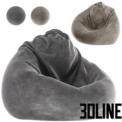 Pouf beag chair 2(3dline.net)