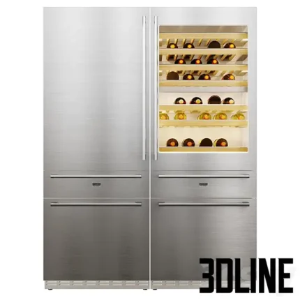 Refrigerator and wine cooler(3dline.net)