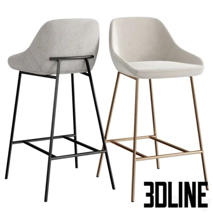 SHBY COUTER STOOL BEIGE(3dline.net)