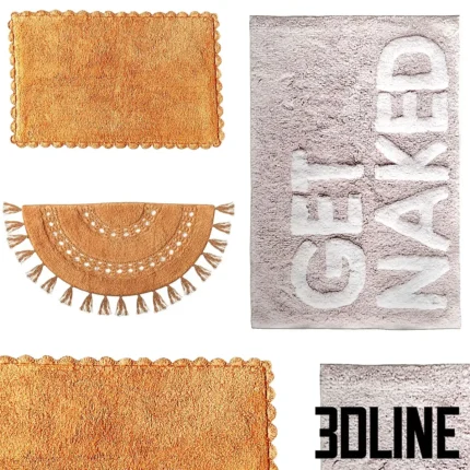 Set of bath mats from Urban Outfitters(3dline.net)