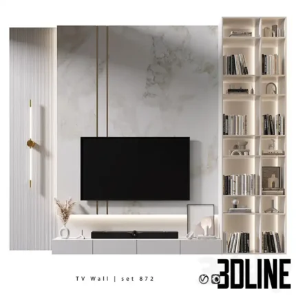 TV Wall set 872(3dline.net)