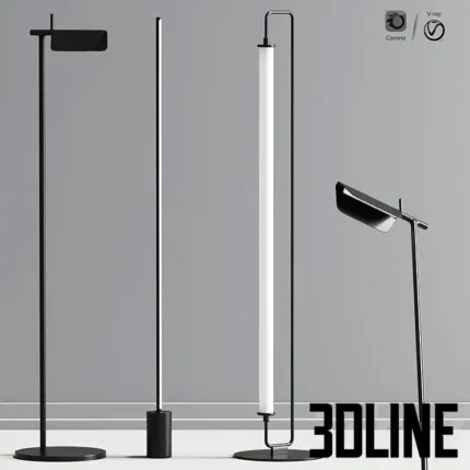 Tall Tree Led Floor Lamp Collection(3dline.net)